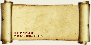 David Aćimović vizit kartica